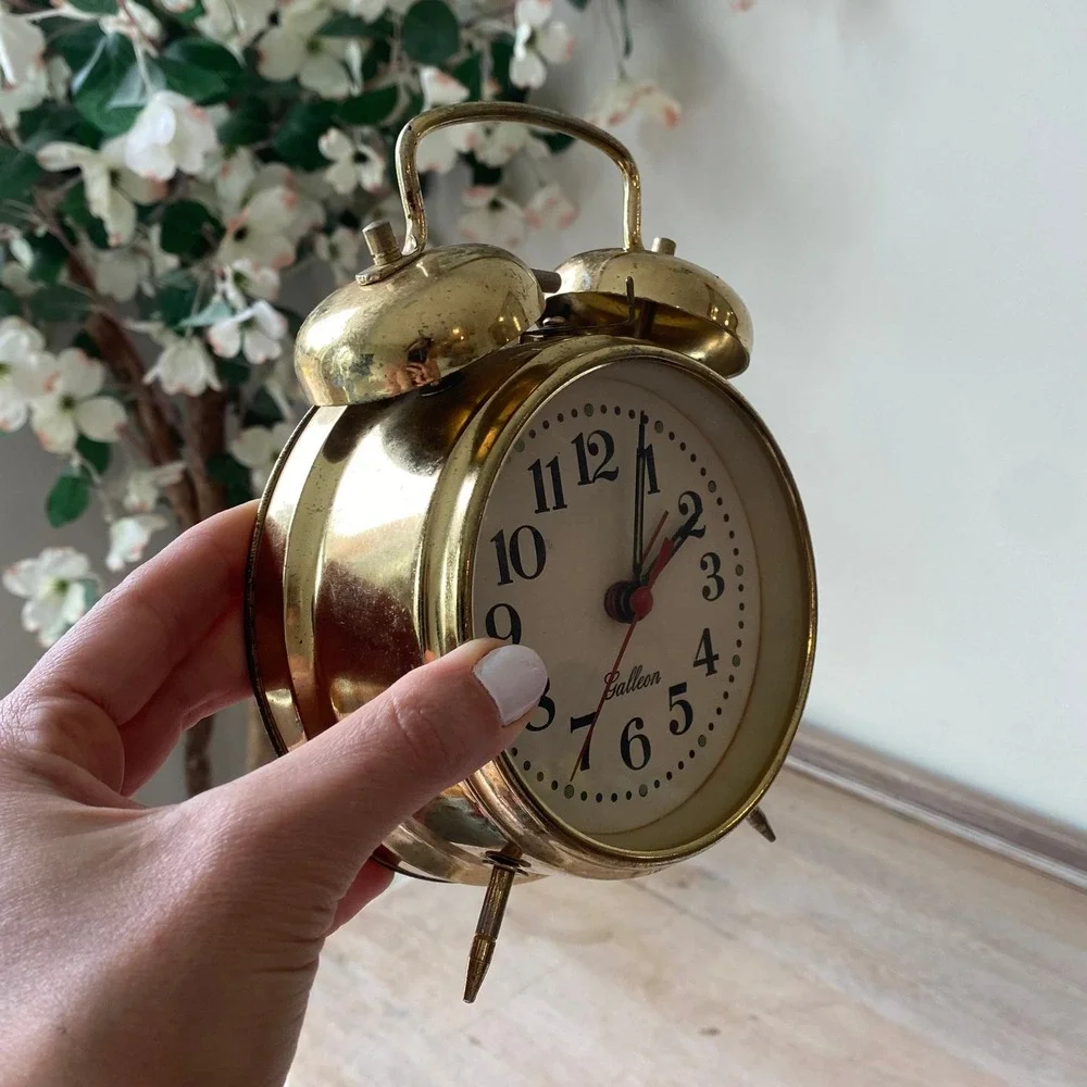 Vintage Metal Twin Bell Alarm Clock